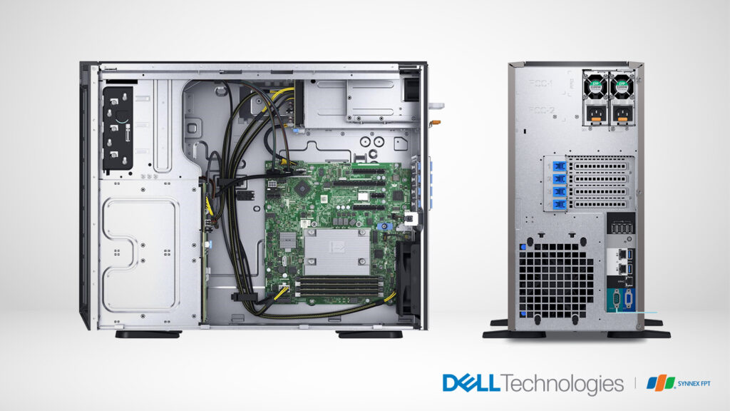 Máy chủ DellEMC Poweredge T340 đáp ứng nhu cầu mở rộng cho Doanh nghiệp đang phát triển.