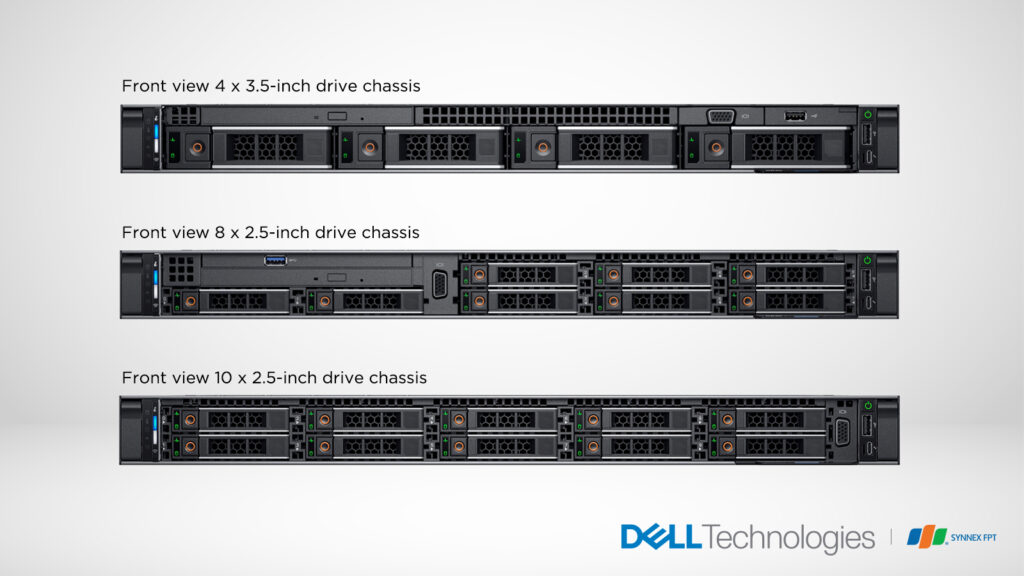 Dell EMC PowerEdge R640 - máy chủ rack 1U, nền tảng 2 socket